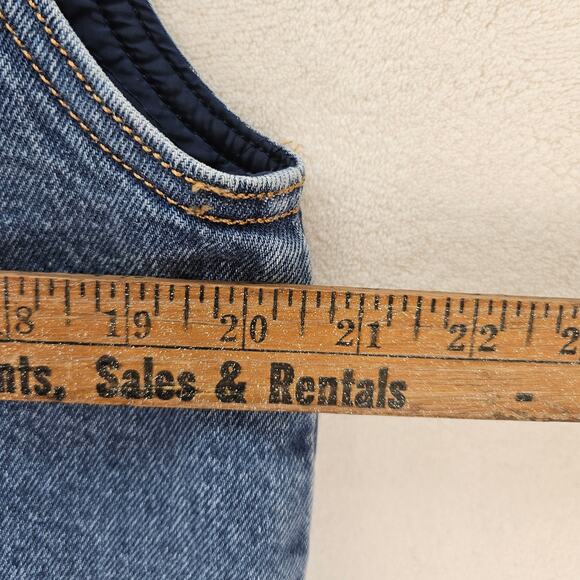 LEVI'S WORKWEAR MEN'S SMALL SANSOME VEST MEDIUM WASH DENIM VEST NWT - Picture 2 of 6